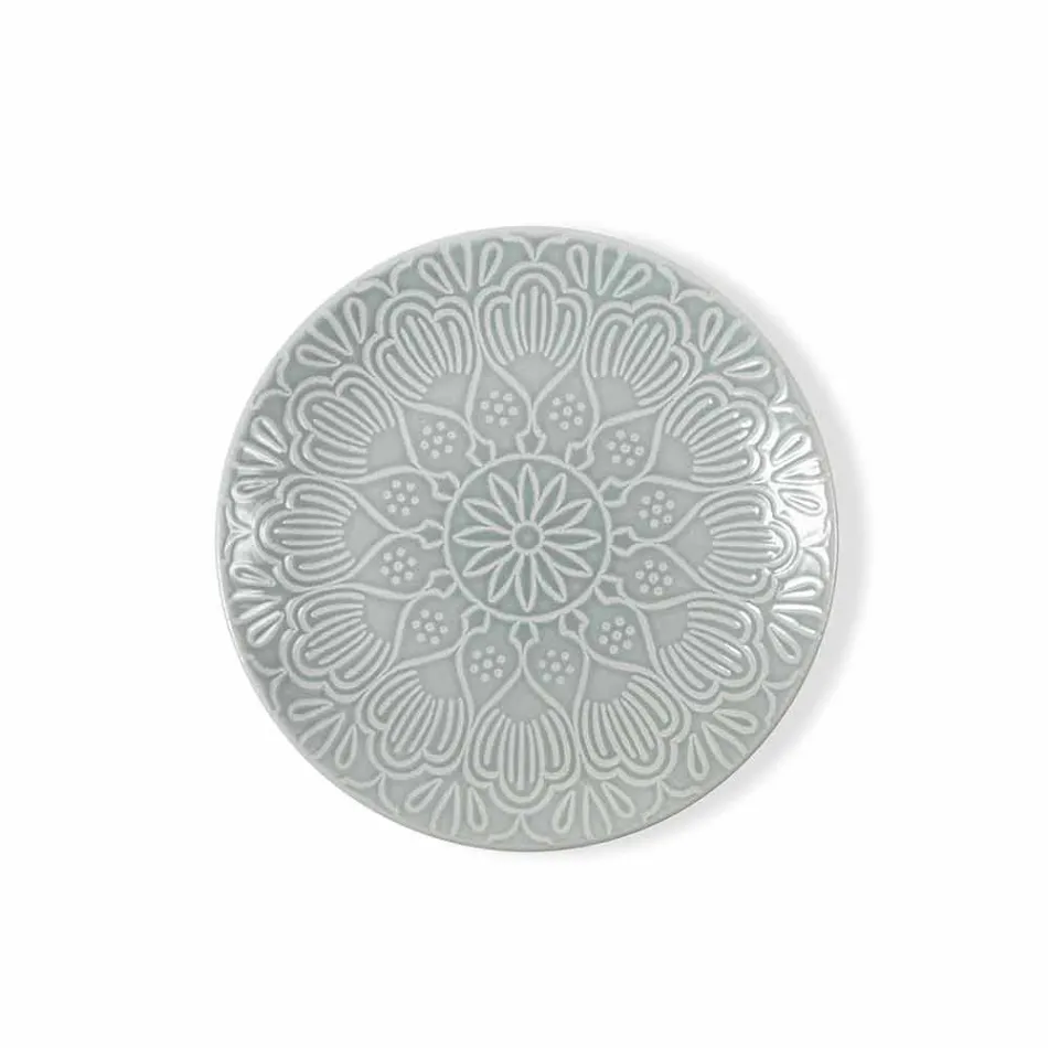 Placi colorate moderne 18 piese Serviciu complet de masă în Gres - Creta Viadurini