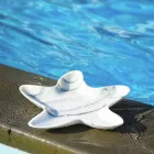 Farfurie modernă de marmură în formă de stea de mare fabricată în Italia - Ticcio Viadurini