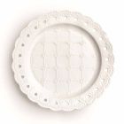Placă Favor 12 piese în porțelan alb decorate manual - Rafiki Viadurini