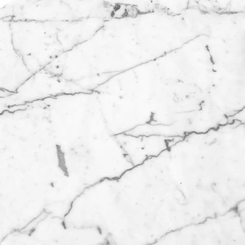 Placă rotundă de brânză în marmură albă sau neagră, fabricată în Italia - Kirby Viadurini