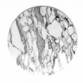 Placă rotundă de servire din marmură albă de Carrara Fabricată în Italia - Kamil