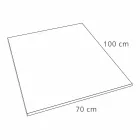 Tăvă de duș 100x70 Design modern în alb sau gri - Cupio efect beton Viadurini