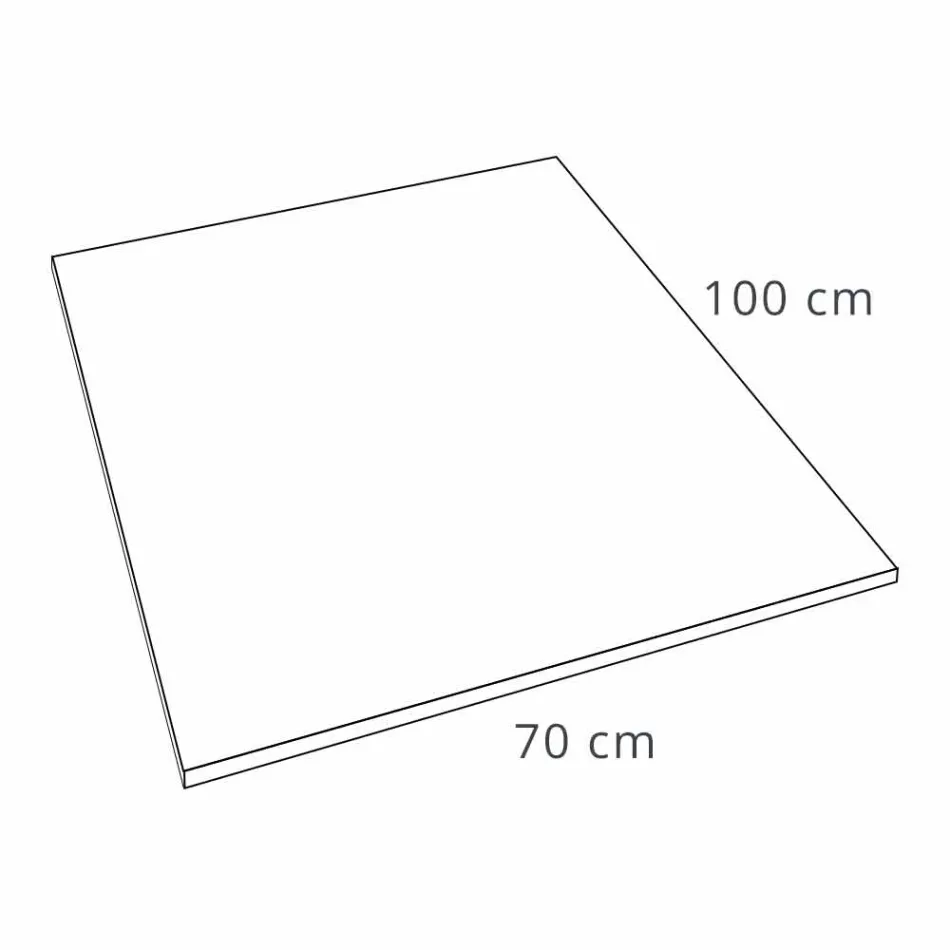 Tăvă de duș 100x70 Design modern în alb sau gri - Cupio efect beton Viadurini