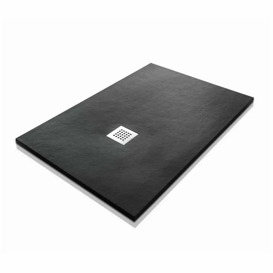 Tăvă de duș 120x70 Design modern în finisaj cu efect de piatră de rășină - Domio Viadurini