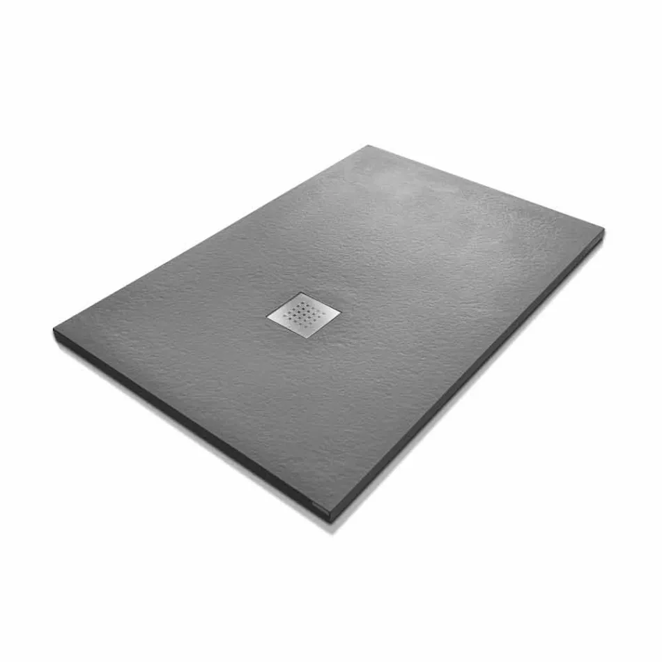 Tăvă de duș 120x70 Design modern în finisaj cu efect de piatră de rășină - Domio Viadurini