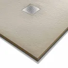 Tavă de duș 90x70 în rășină Efect de piatră Finisaj Design modern - Domio Viadurini