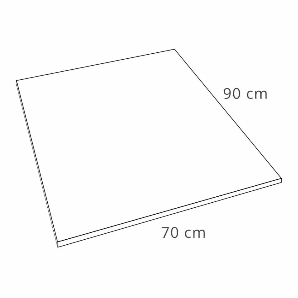 Tavă de duș 90x70 în rășină Efect de piatră Finisaj Design modern - Domio Viadurini