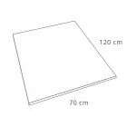 Tavă de duș cu design modern 120x70 în rășină cu efect de catifea - Estimo Viadurini