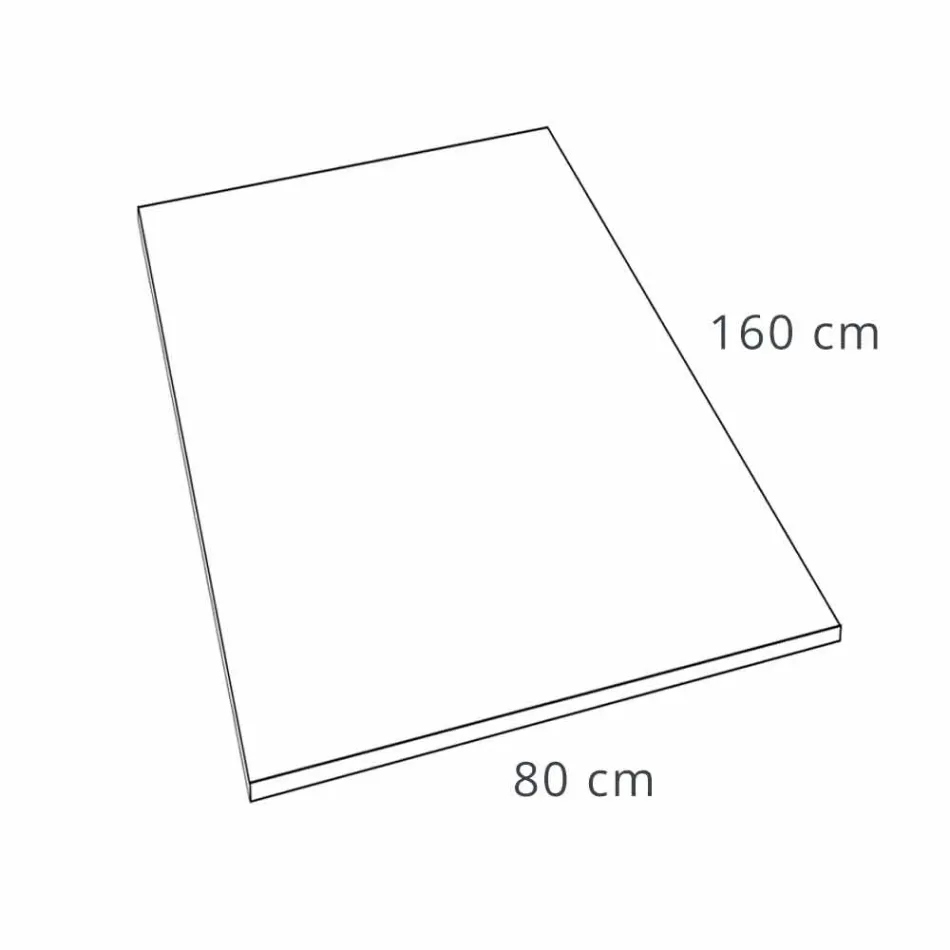 Tavă de duș cu design modern 160x80 în finisaj cu efect de ardezie din rășină - Sommo Viadurini