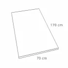 Tăviță de duș cu efect de ardezie din rășină albă 170x70 Design modern - Sommo Viadurini