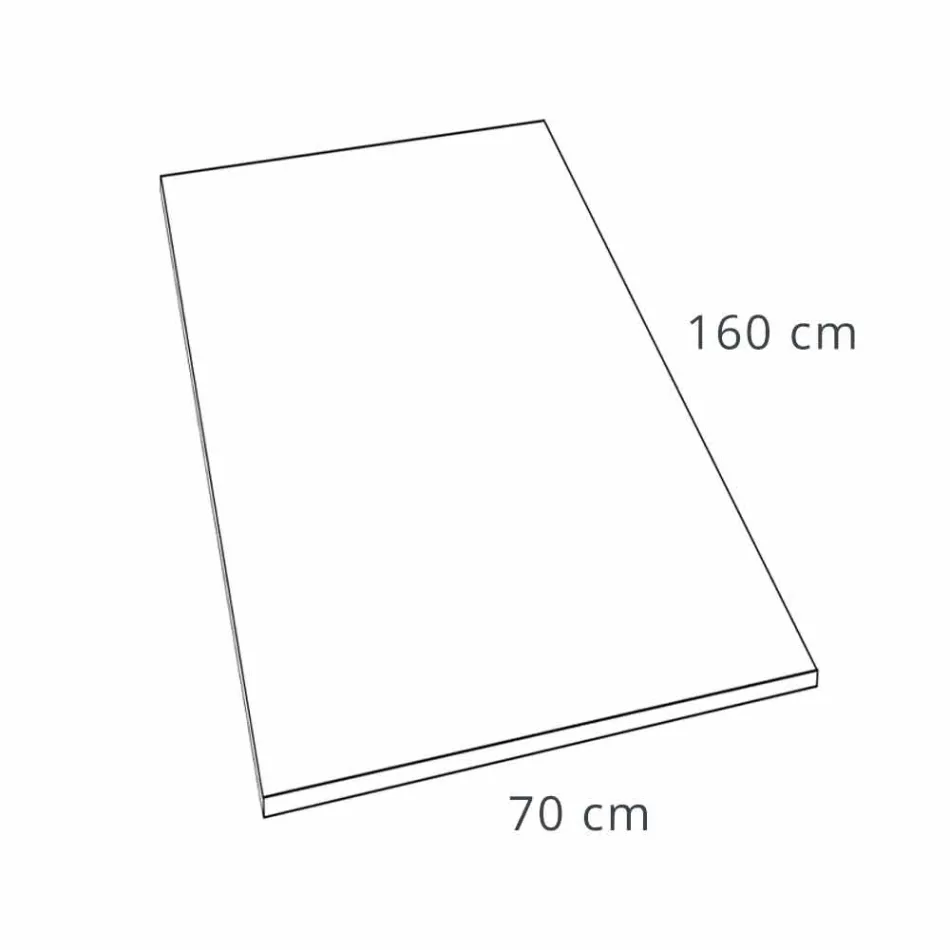 Tavă de duș din rășină Finisaj efect beton 160x70 Modern - Cupio Viadurini