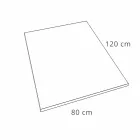 Tavă de duș modernă 120x80 în piatră și oțel cu efect de rășină - Domio Viadurini