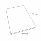 Tavă de duș modernă 160x80 în finisaj cu efect de beton din rășină - Cupio Viadurini