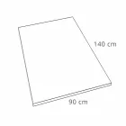 Tăvă de duș modernă cu finisaj de ardezie albă din rășină albă 140x90 - Sommo Viadurini