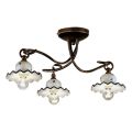 Plafoniera cu 3 sau 4 Lumini din Ceramica Artizanala Decorata Manual - Roma