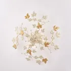 Lampă de tavan cu 6 becuri din metal și cristal pentru interioare cu un stil sofisticat – Orchidea Viadurini