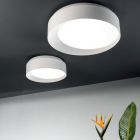 Plafoniera cu LED reglabila din metal vopsit alb sau negru - Ascania Viadurini