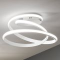 Plafoniera LED din metal vopsit in alb cu design modern - Rivolta