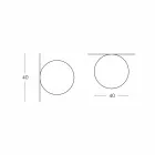 Slide Globo (Wall) lumina plafonului sferic din polietilenă fabricate în Italia Viadurini