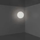 Slide Globo (Wall) lumina plafonului sferic din polietilenă fabricate în Italia Viadurini