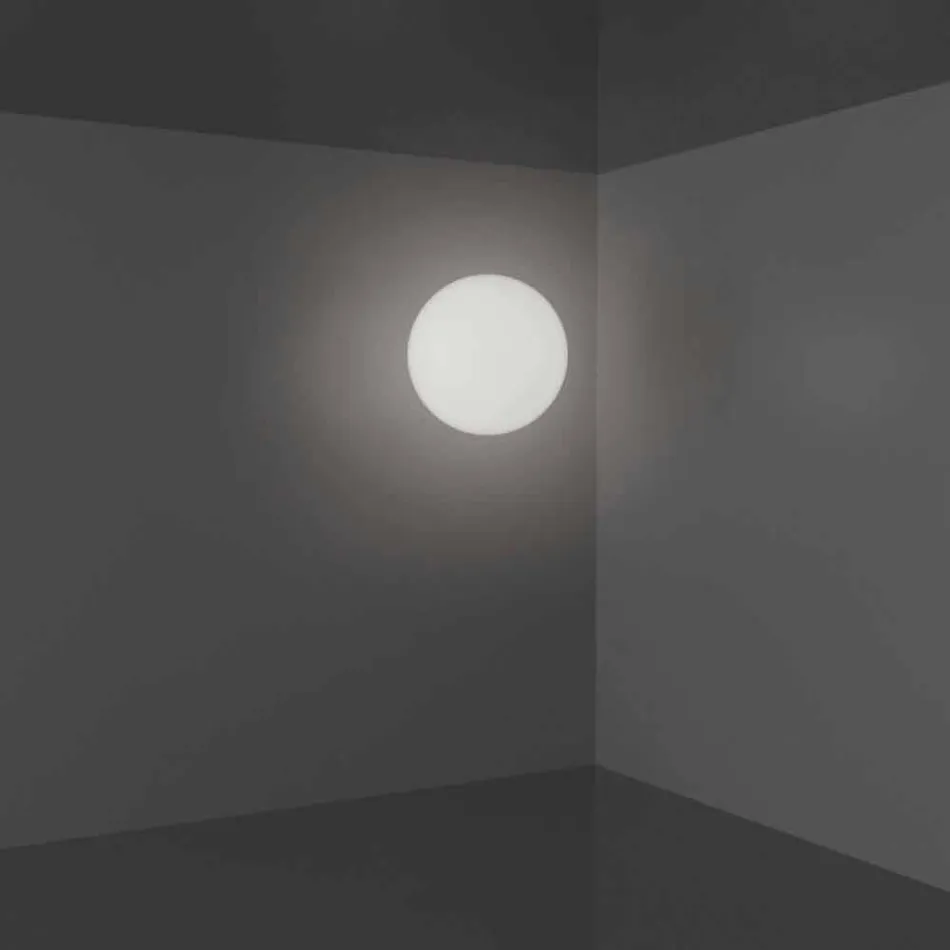 Slide Globo (Wall) lumina plafonului sferic din polietilenă fabricate în Italia Viadurini