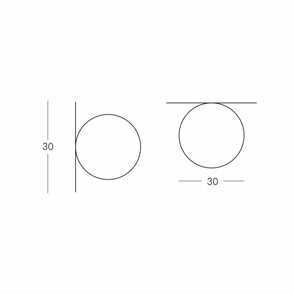 Slide Globo (Wall) lumina plafonului sferic din polietilenă fabricate în Italia Viadurini