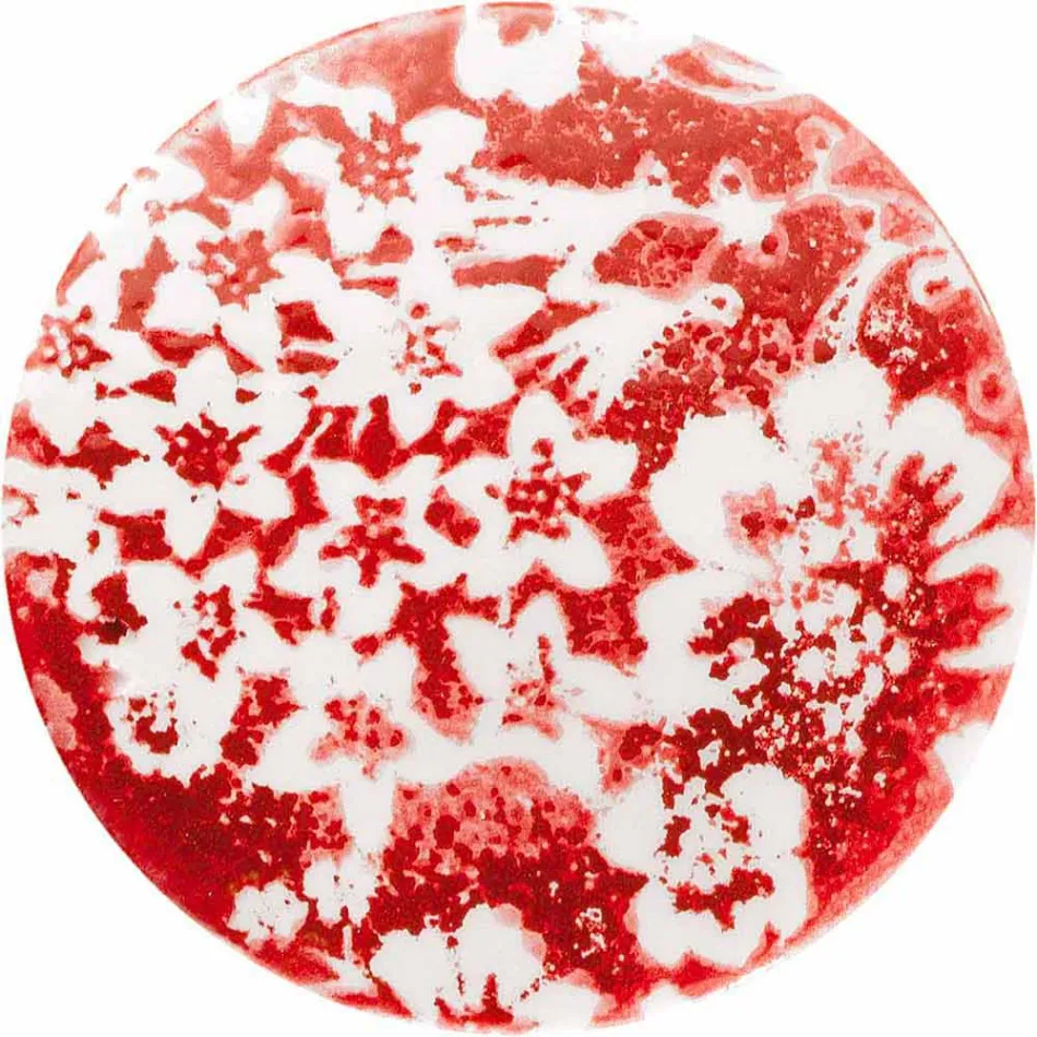 Plafonier circular în ceramică colorată fabricată în Italia - Ferroluce Pi Viadurini