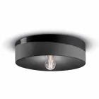 Plafonier circular în ceramică colorată fabricată în Italia - Ferroluce Pi Viadurini