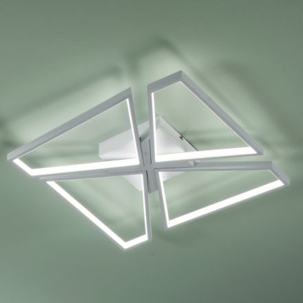 Lampă de perete cu LED-uri reglabile cu difuzor de polimer - Squadra Viadurini
