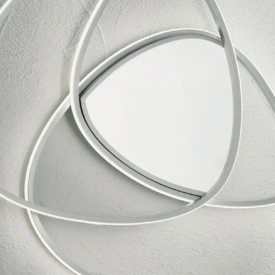 Plafoniera Lampă de perete cu LED din metal cu finisaj auriu sau argintiu - Rosella Viadurini