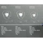 Plafoniera Lampă de perete cu LED din metal cu finisaj auriu sau argintiu - Rosella Viadurini