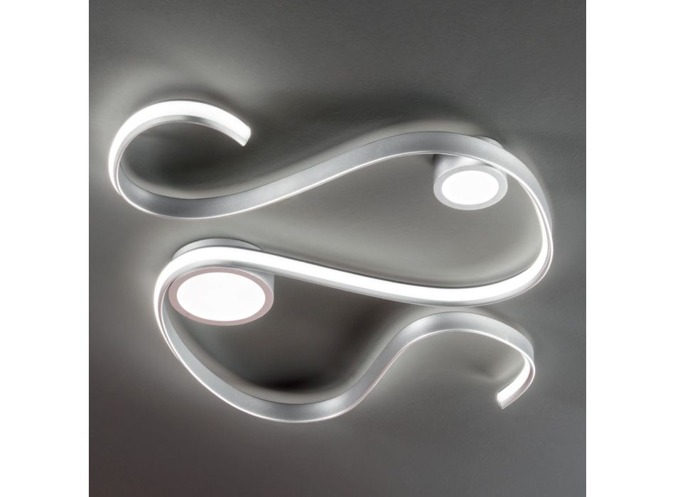 Aplică de perete din metal cu design modern LED reglabil - Steven Viadurini