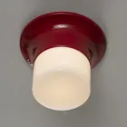 Lămpi de tavan în aer liber fabricate manual în majolică Made in Italy - Toscot Swinger Viadurini