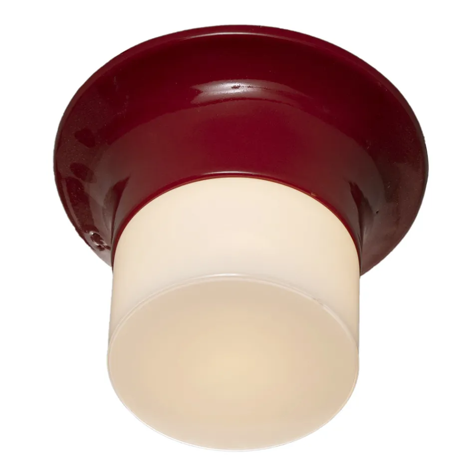 Lămpi de tavan în aer liber fabricate manual în majolică Made in Italy - Toscot Swinger Viadurini