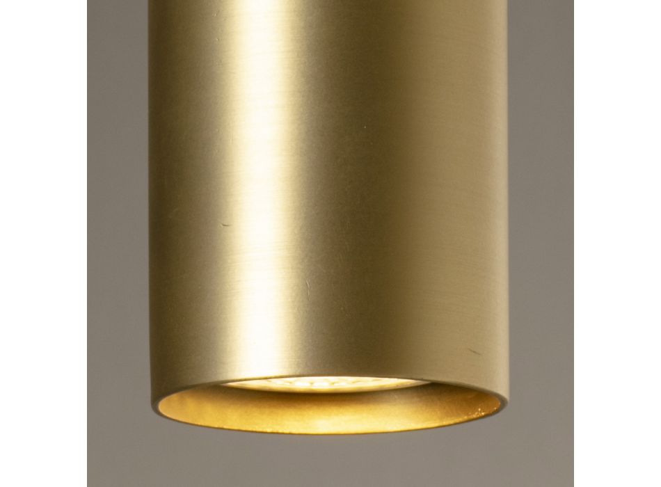 Lampă de tavan artizanală din ceramică și alamă Made in Italy - Toscot Match Viadurini