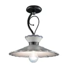 Plafoniera Artisan din ceramica cu efect de broderie pictata manual - Ravenna Viadurini