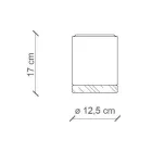 Plafoniera artizanala in stil nordic din lemn si ceramica - Nateca Viadurini