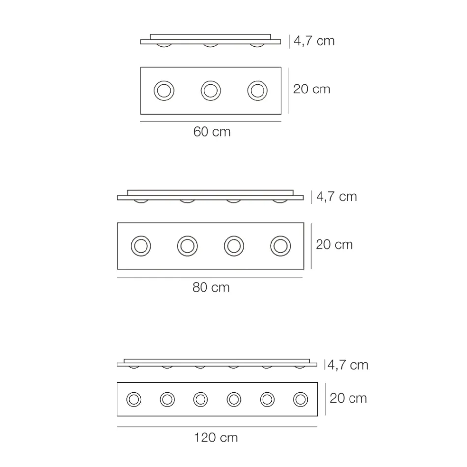 Lampă de tavan cu placă plată din sticlă cu coborâre - Kora Viadurini