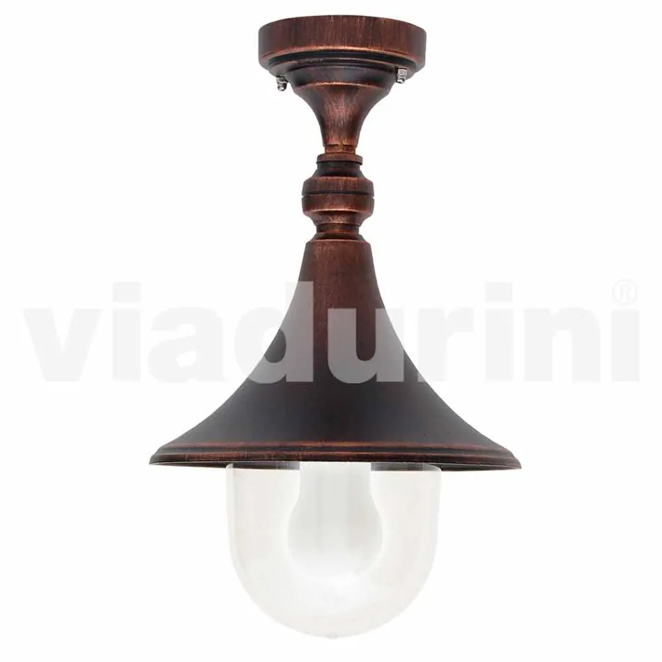 Lampă de plafon de grădină din aluminiu turnat în Italia, Anusca Viadurini