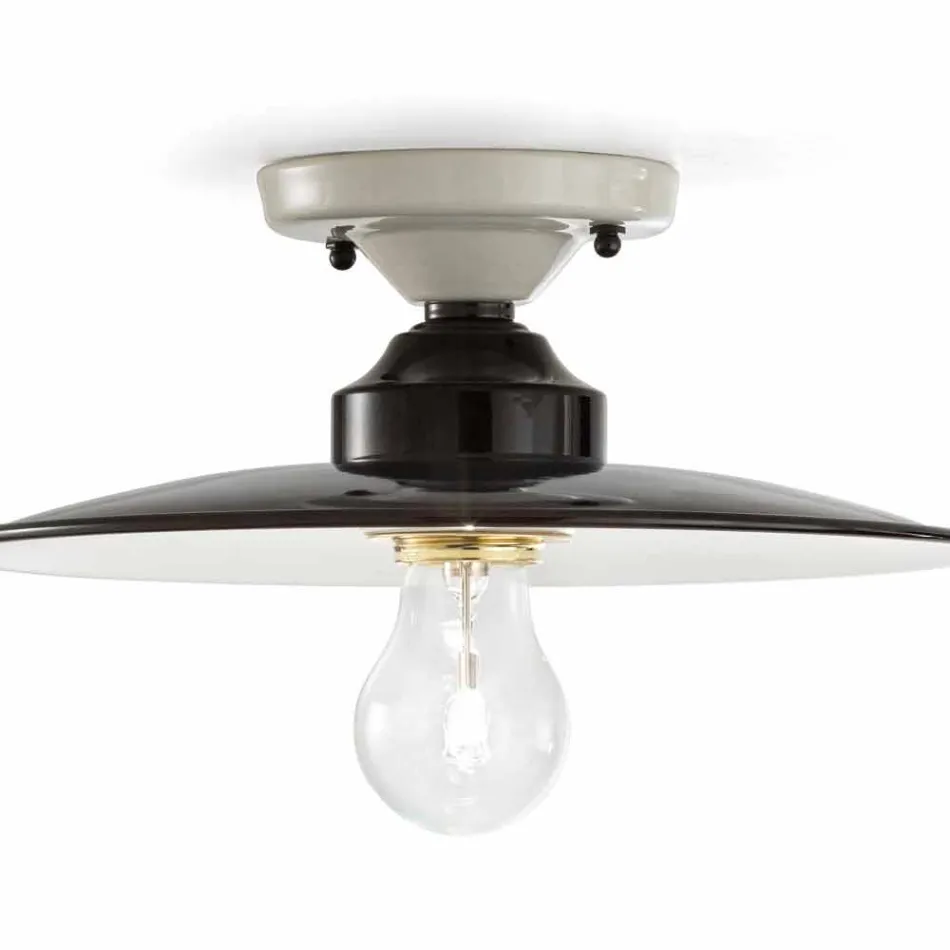 plafon designer de plafon din ceramică lucioasă Jane Ferroluce Viadurini