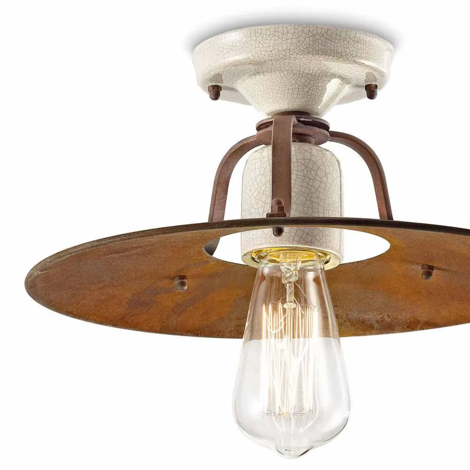 Ceiling ceramice de epocă și metalo Elaine Ferroluce Viadurini