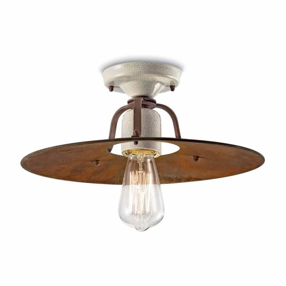 Ceiling ceramice de epocă și metalo Elaine Ferroluce Viadurini