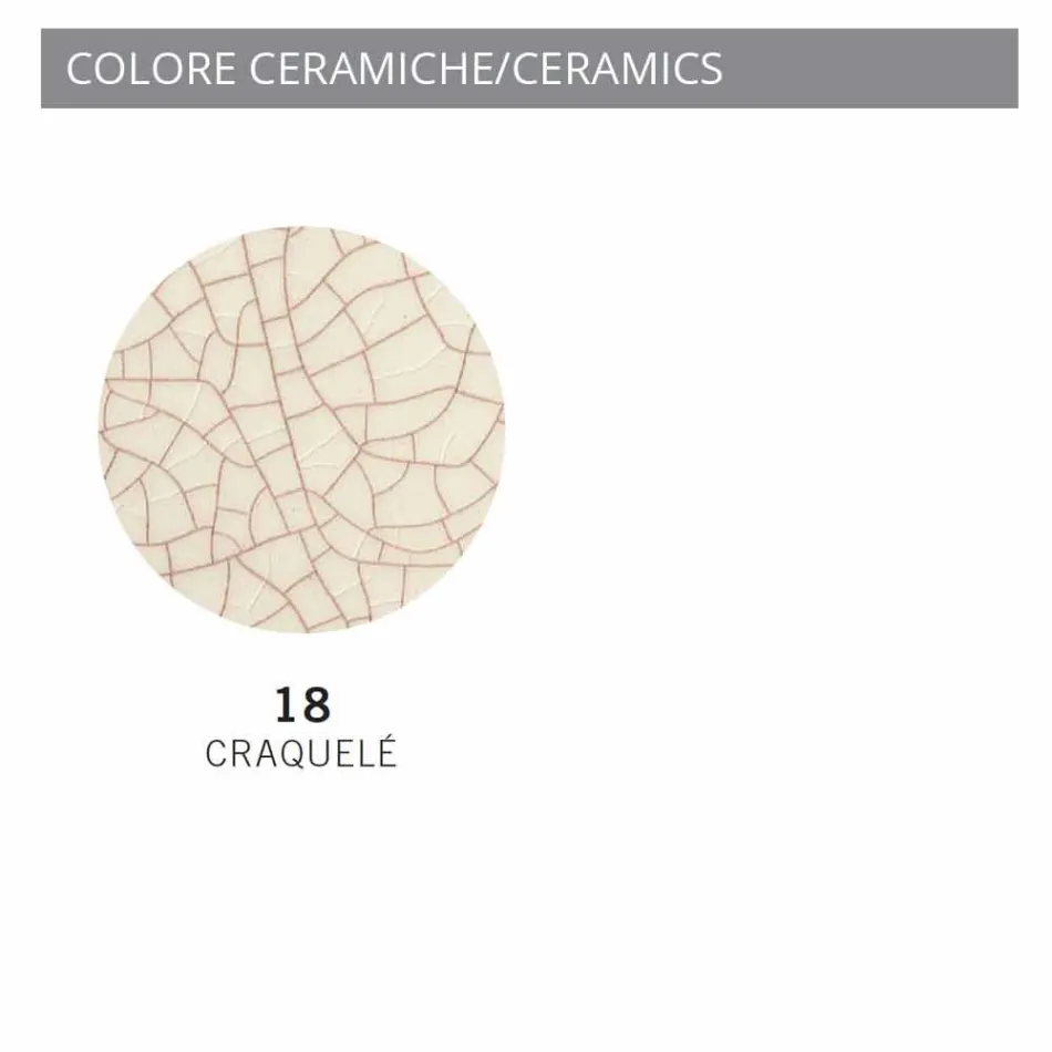 Ceiling ceramice de epocă și metalo Elaine Ferroluce Viadurini