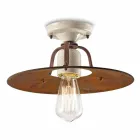 Ceiling ceramice de epocă și metalo Elaine Ferroluce Viadurini