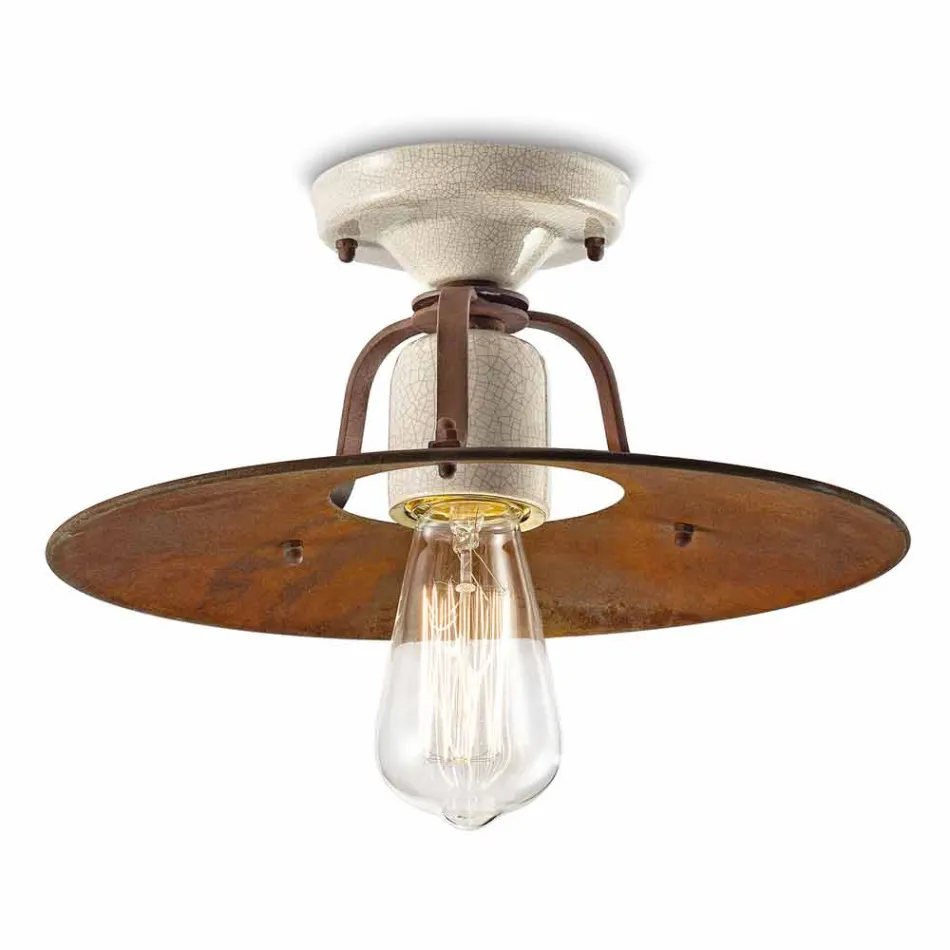 Ceiling ceramice de epocă și metalo Elaine Ferroluce Viadurini