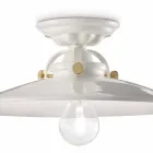 ceramică de design de tavan și șuruburi de aur Louise Ferroluce Viadurini