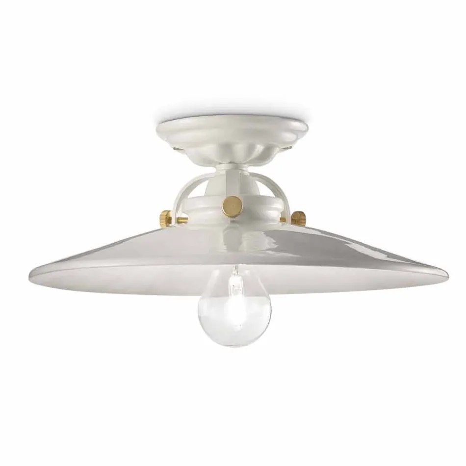 ceramică de design de tavan și șuruburi de aur Louise Ferroluce Viadurini