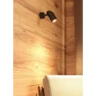 Plafoniera cu spot reglabil din aluminiu alb sau negru 4 piese - Lazzaro Viadurini