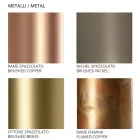 Lampă de tavan din ceramică și alamă periată Fabricată manual în Italia - Toscot Match Viadurini