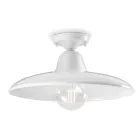 Plafoniera industrială vintage din ceramică neagră și fier - Bew Viadurini